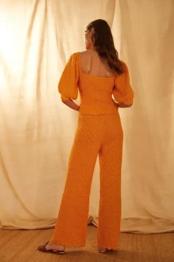 Hot Oasis Petite Scallop Edge Stitch Detail Trouser Mango