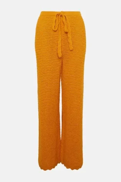 Hot Oasis Petite Scallop Edge Stitch Detail Trouser Mango