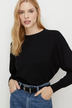 Online Oasis Petite Slouchy Jumper Black