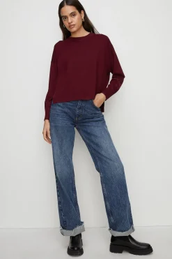 Best Oasis Petite Slouchy Jumper Berry