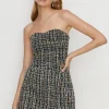 Sale Oasis Petite Tweed Split Detail Mini Skirt Multi