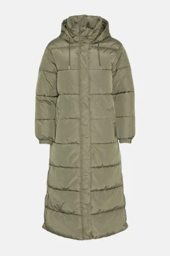 Discount Oasis Petite Zip Through Longline Puffer Coat Navy