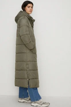 Discount Oasis Petite Zip Through Longline Puffer Coat Navy