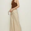 Outlet Oasis Pleat Detail Tailo Wide Leg Red