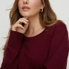 Outlet Oasis Plus Size Knitted Crew Jumper Black