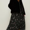 Fashion Oasis Plus Size Recycled Faux Fur Collared Short Coat Mink