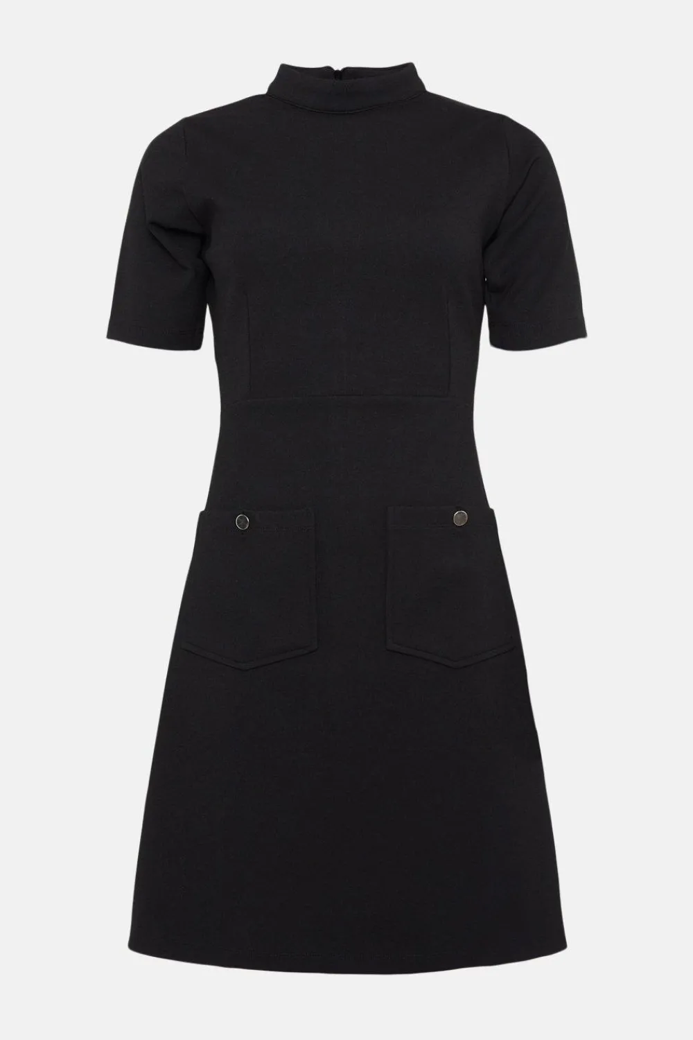 Discount Oasis Ponte Pocket Detail Mini Dress Burgundy