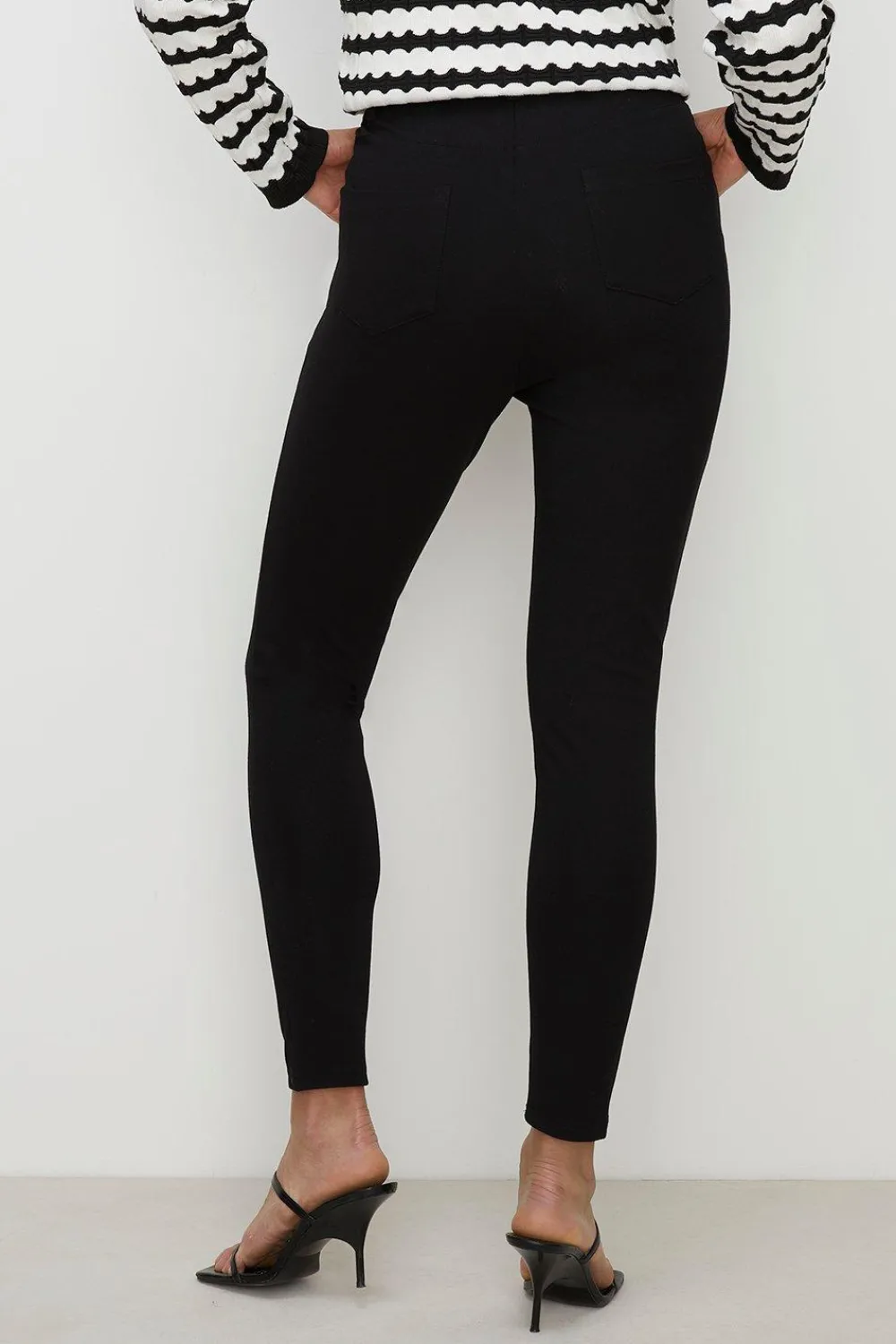 Online Oasis Ponte Pocket Detail Trouser Black