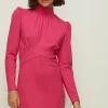 New Oasis Ponte Waist Band Detail Mini Dress Pink
