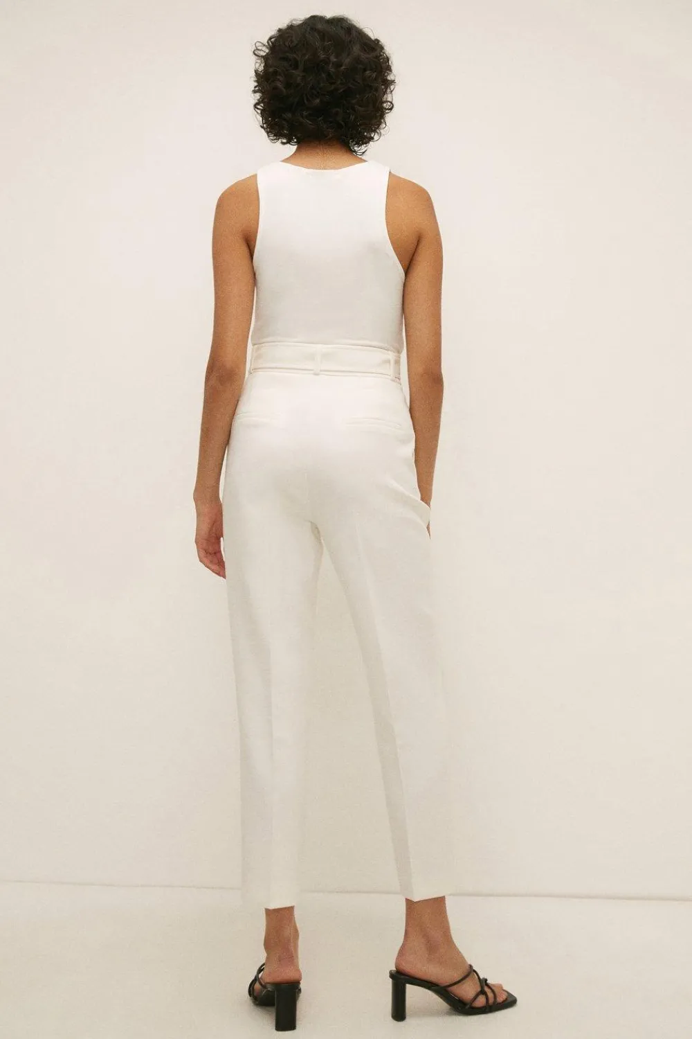 Discount Oasis Premium Belted Peg Trouser Orange