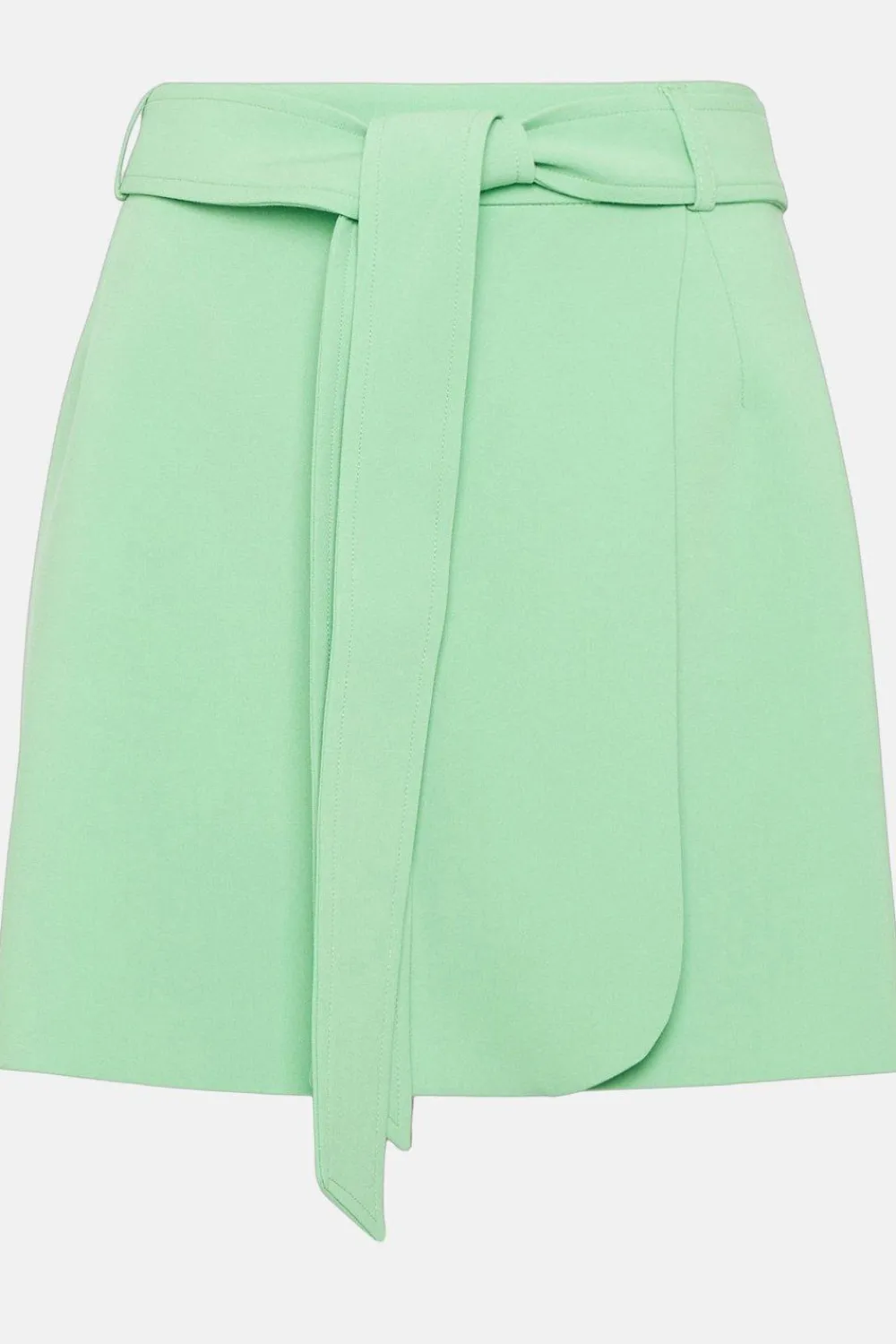 Discount Oasis Premium Belted Wrap Over Mini Skirt Green