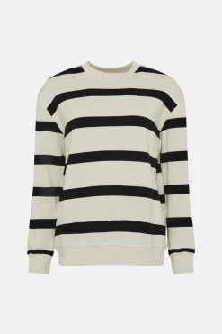 Clearance Oasis Premium Boxy Sweatshirt Stripe