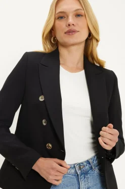 Outlet Oasis Premium Double Breasted Blazer Ivory