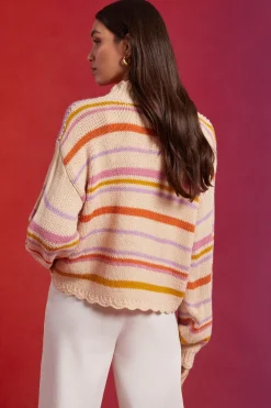 New Oasis Premium Hand Crochet Jumper Multi