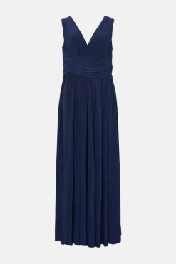 Best Oasis Premium Jersey Ruched Maxi Dress Sage