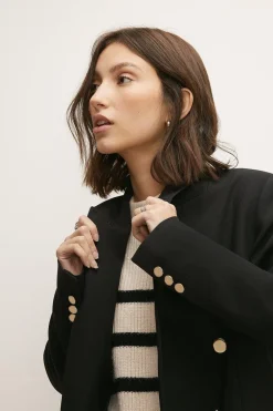Clearance Oasis Premium Longline Blazer Black