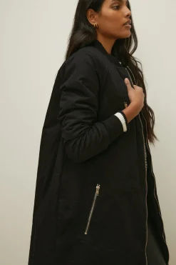 Fashion Oasis Premium Maxi Bomber Neutral