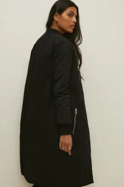 Fashion Oasis Premium Maxi Bomber Neutral