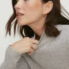 Outlet Oasis Premium Merino Wool Funnel Neck Grey
