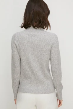Outlet Oasis Premium Merino Wool Funnel Neck Grey