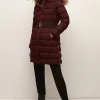 Best Oasis Premium Midi Belted Padded Jacket Khaki