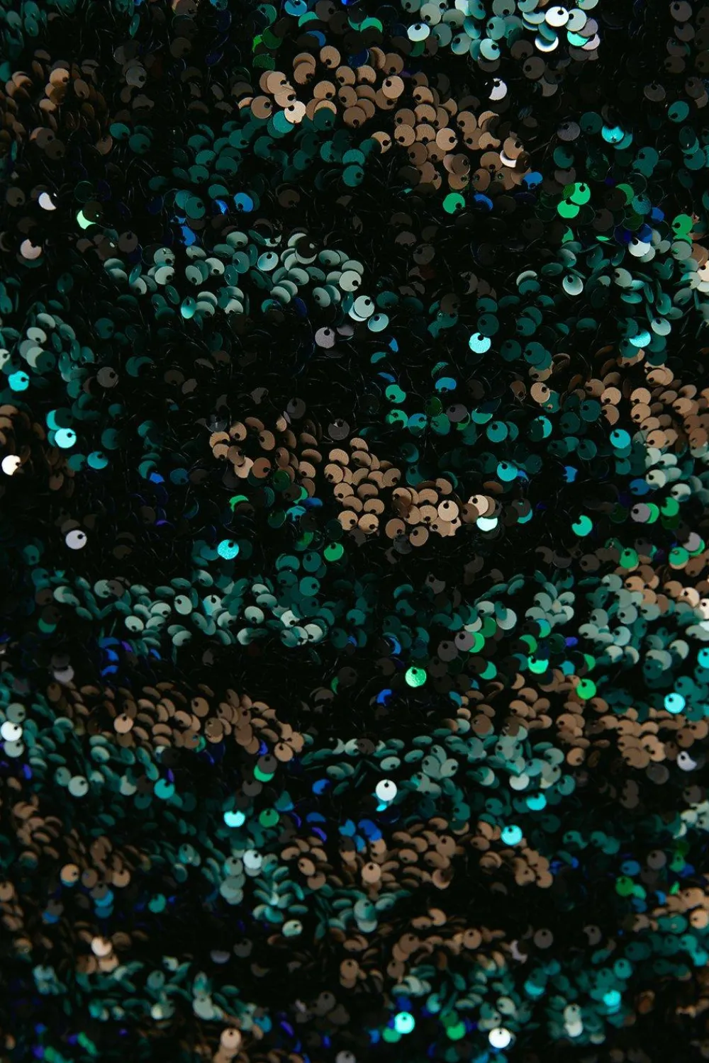 Discount Oasis Premium Mixed Sequin Puff Sleeve Mini Green