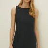 Online Oasis Premium Patch Pocket Shift Dress Navy