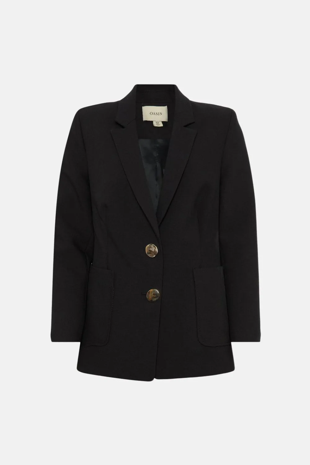 New Oasis Premium Single Breasted Patch Pocket Blazer Black