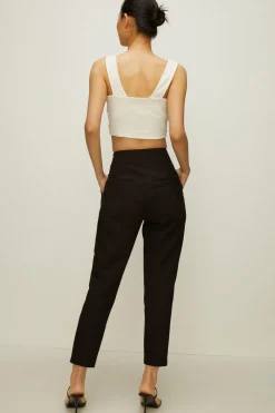 Fashion Oasis Premium Slim Leg Trouser Ivory