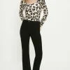 Hot Oasis Premium Slinky Jersey Animal Sweetheart Top Mono