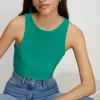 Outlet Oasis Premium Slinky Jersey Racer Vest Green
