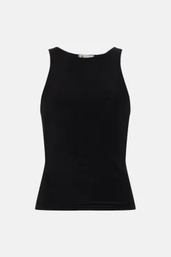 Best Oasis Premium Slinky Jersey Racer Vest Black