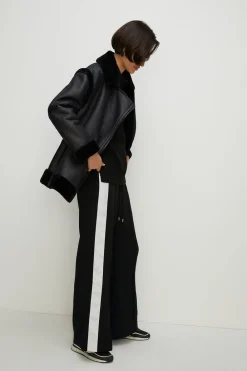 Online Oasis Premium Wide Leg Drawstring Trouser Black