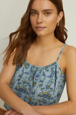 Online Oasis Printed Strappy Vest Top Floral