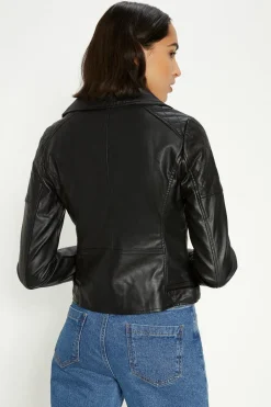 Online Oasis Pu Biker Black
