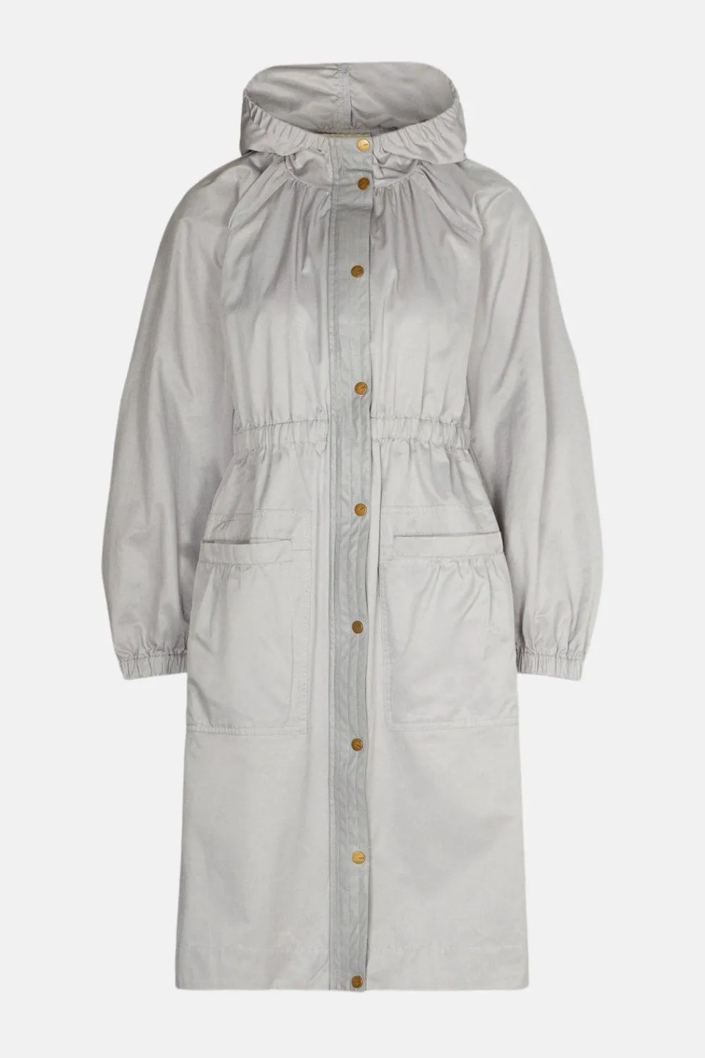 Clearance Oasis Pu Trim Parka Grey