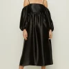 Best Oasis Rachel Stevens Petite Cold Shoulder Dress Black