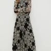Hot Oasis Rachel Stevens Petite Cut Out Midi Dress Mono