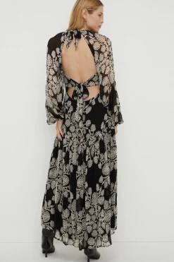 Hot Oasis Rachel Stevens Petite Cut Out Midi Dress Mono
