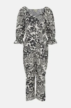 Discount Oasis Rachel Stevens Petite Paisley Floral Jumpsuit Mono