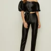 Clearance Oasis Rachel Stevens Petite Satin Co Ord Trouser Black