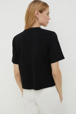 Fashion Oasis Rachel Stevens Premium Essential Jersey Boxy T-Shirt Black