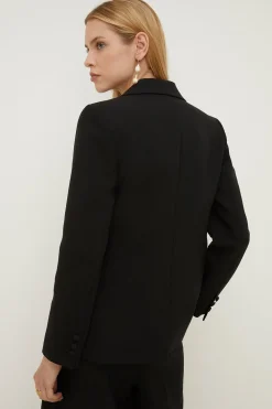 Fashion Oasis Rachel Stevens Premium Tuxedo Blazer Black