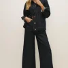 Outlet Oasis Rachel Stevens Rigid Wavy Denim Jacket Dark Wash
