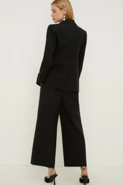 Hot Oasis Rachel Stevens Tuxedo Wide Leg Trouser Black