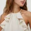 Online Oasis Ruffle Scoop Cami Top Ivory