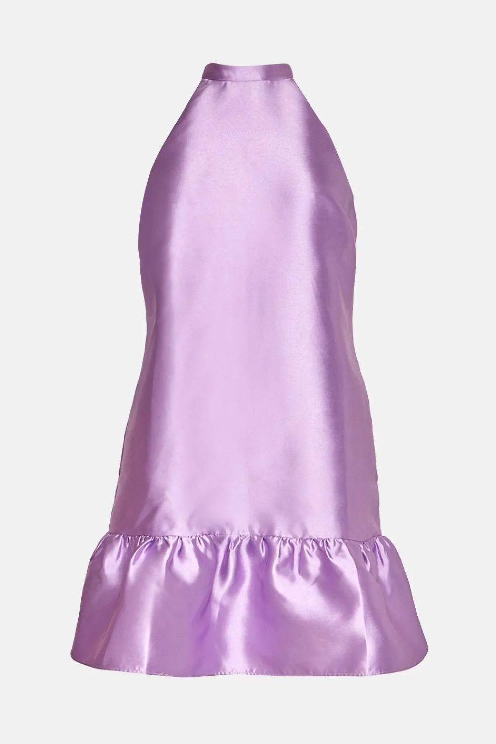 Sale Oasis Satin Twill A-Line Mini Dress Purple