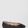 Sale Oasis Scallop Detail Ballet Flats Black