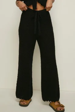 Sale Oasis Scallop Edge Stitch Detail Knit Trouser Mango