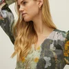 Best Oasis Shimmer Butterfly Printed Smock Dress Multi